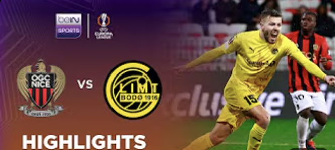 Nice 1-1 Bodø/Glimt | Europa League 24/25 Match Highlights